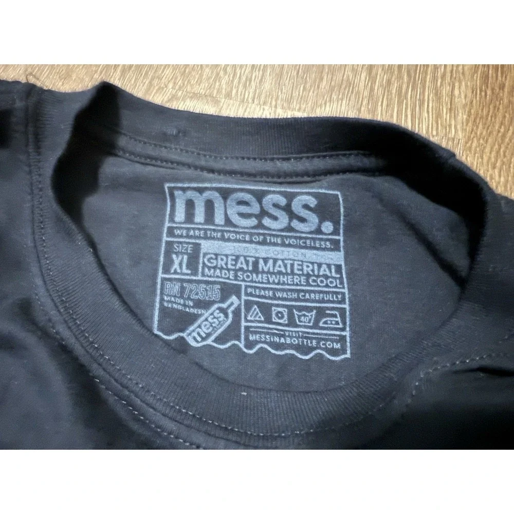 Mess In A Bottle~Black History Month~Men's‎ Tshirt  "err thng blk" Size XL - Picture 7 of 7